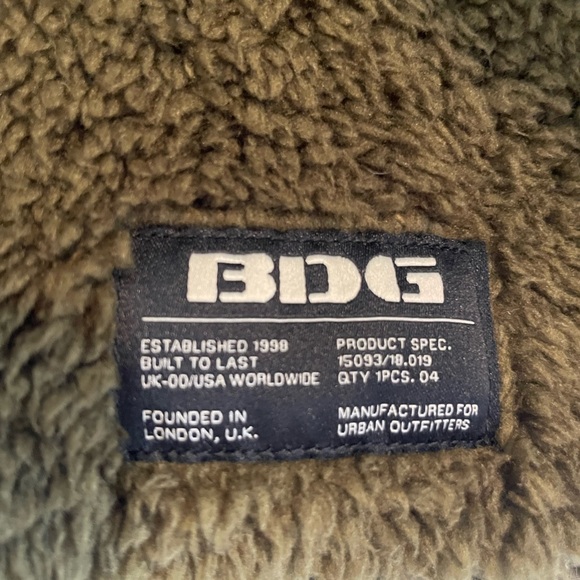 BDG Urban Outfitters Fleece Zip Up Jacket - cozy olive green - Picture 3 of 9